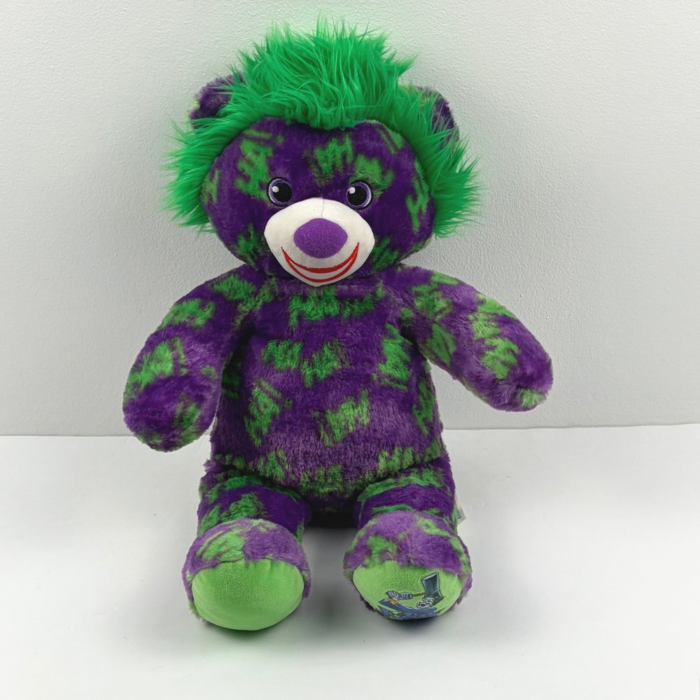 Build-A-Bear 2019 DC Comics Batman 80th Anniversary The Joker Stuffed Plush 16"